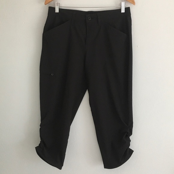 Eddie Bauer Adventurer Black Capri Pants Size 6 - Picture 1 of 6
